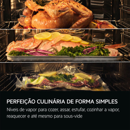 Forno Elétrico AEG TP9SB831AB | 70L, Vapor, Wi-Fi