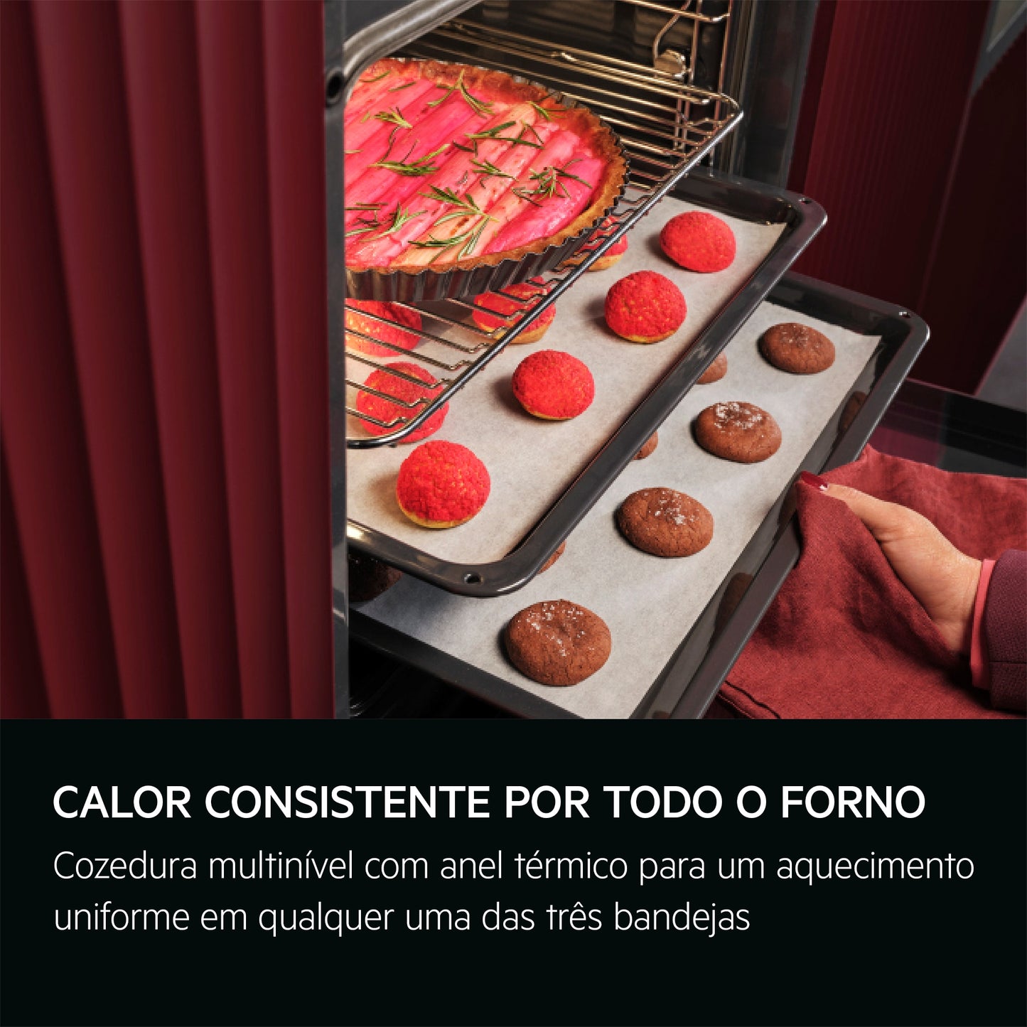 Forno Elétrico AEG TP9SB831AB | 70L, Vapor, Wi-Fi