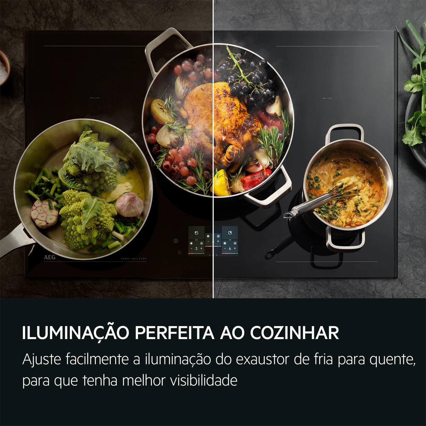 Exaustor AEG NDC7792SW | 715 m³/h, LED, 90 cm