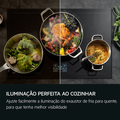 Exaustor AEG NDC7792SW | 715 m³/h, LED, 90 cm