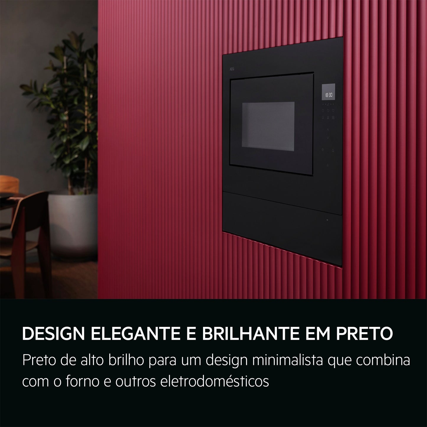 Micro-ondas Encastre AEG TS-5-GM-25-EB | 25L, 900W, Grill 1000W