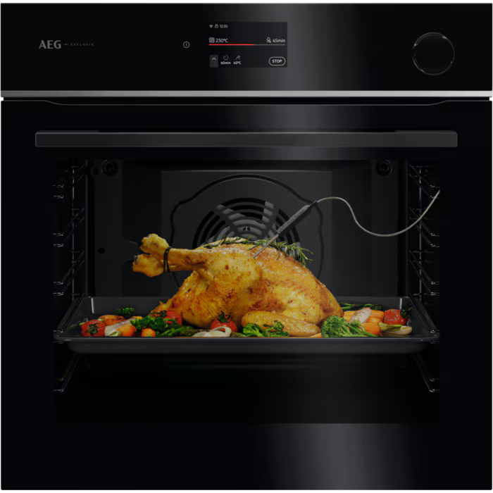 Forno Elétrico AEG TR7PB73FSB | Vapor, Pirolítico, 72L, A++
