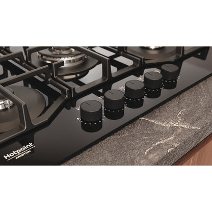 Placa a Gás Hotpoint HAGS 72F BK | 5 Queimadores, 10800W