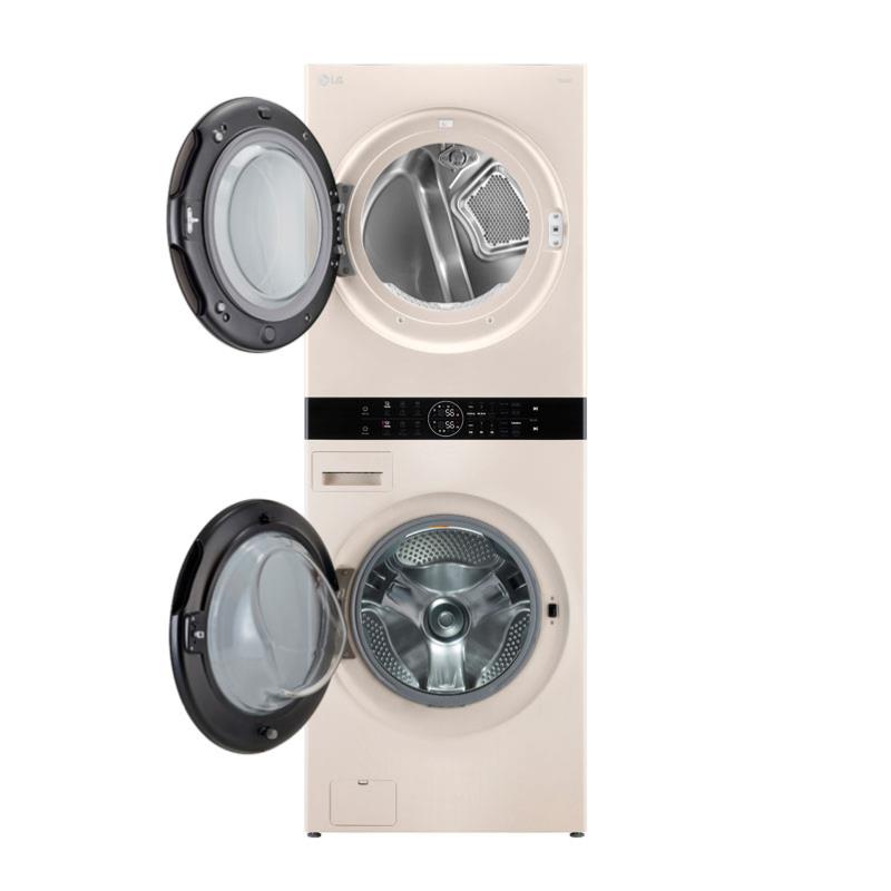 Máquina Lavar e Secar LG WashTower WT1210EEF | 12kg/10kg, Wi-Fi, Bege