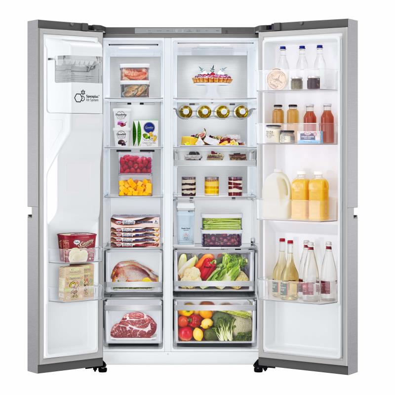 Side by Side LG GSLE91MBAB | 623L, No Frost Total, Dispensador Água e Gelo