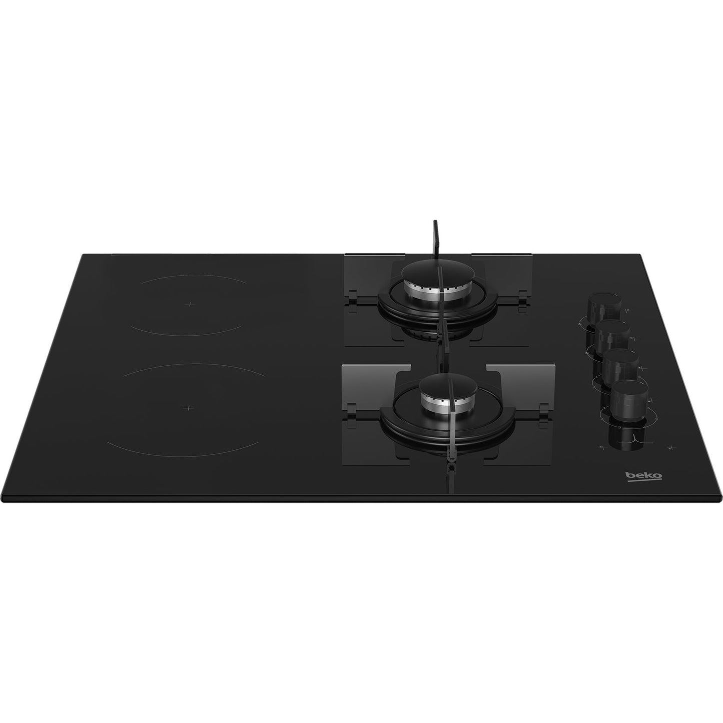 Placa Combinada Beko HILM 64120 S | 2 Gás, 2 Vitrocerâmica, 60cm