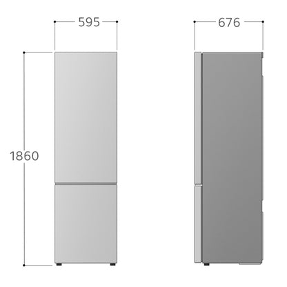 Combinado LG GBG5160CEV | 349L, No Frost, InstaView, Matte Black