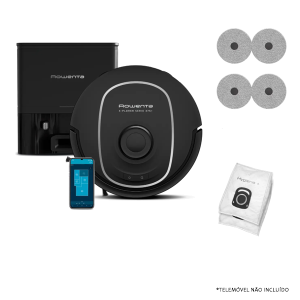 Aspirador Robô ROWENTA RR8985E0 X-Plorer Serie 375+ | 8000Pa, 120min