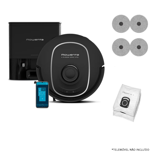 Aspirador Robô ROWENTA RR8985E0 X-Plorer Serie 375+ | 8000Pa, 120min