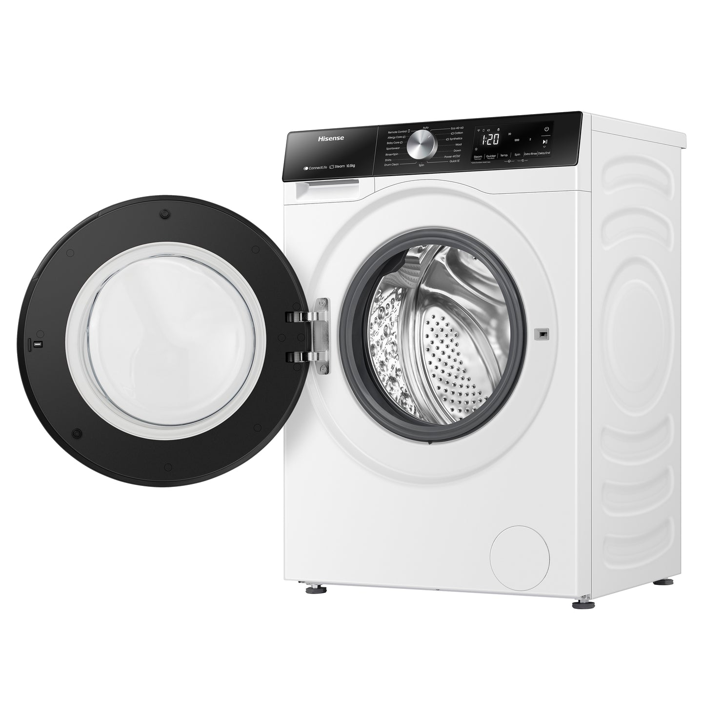 Máquina de Lavar Roupa Hisense WF3S1043BW3 | 10.5kg, 1400 rpm