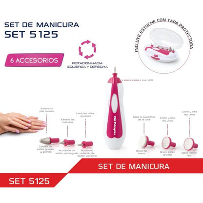 Set Manicure E Pedicure Orbegozo - Set 5125