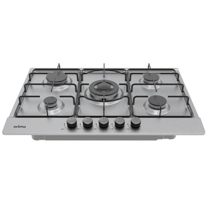 Placa a Gás Orima ORQ-75-X | 4 Queimadores Gás + 1 Triplo, Inox