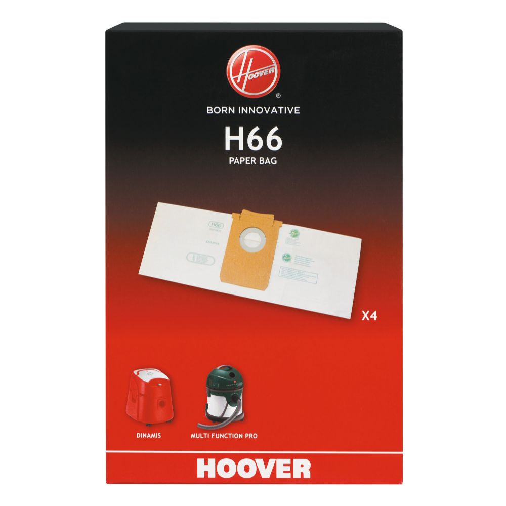 Saco Aspirador Hoover Dinamis | Papel, Dupla Filtragem, Fecho Higiénico