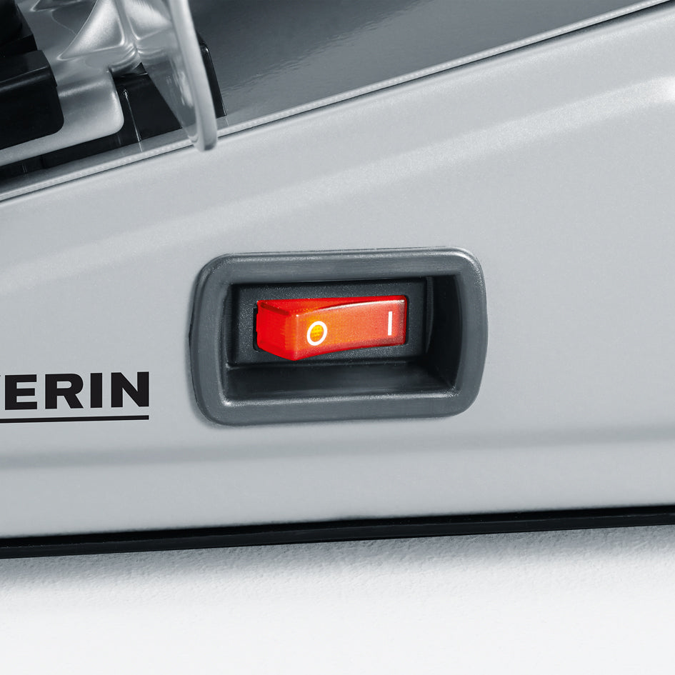 Fiambreira Severin AS 3915 | 180W, Lâmina aço inox, 0-15mm