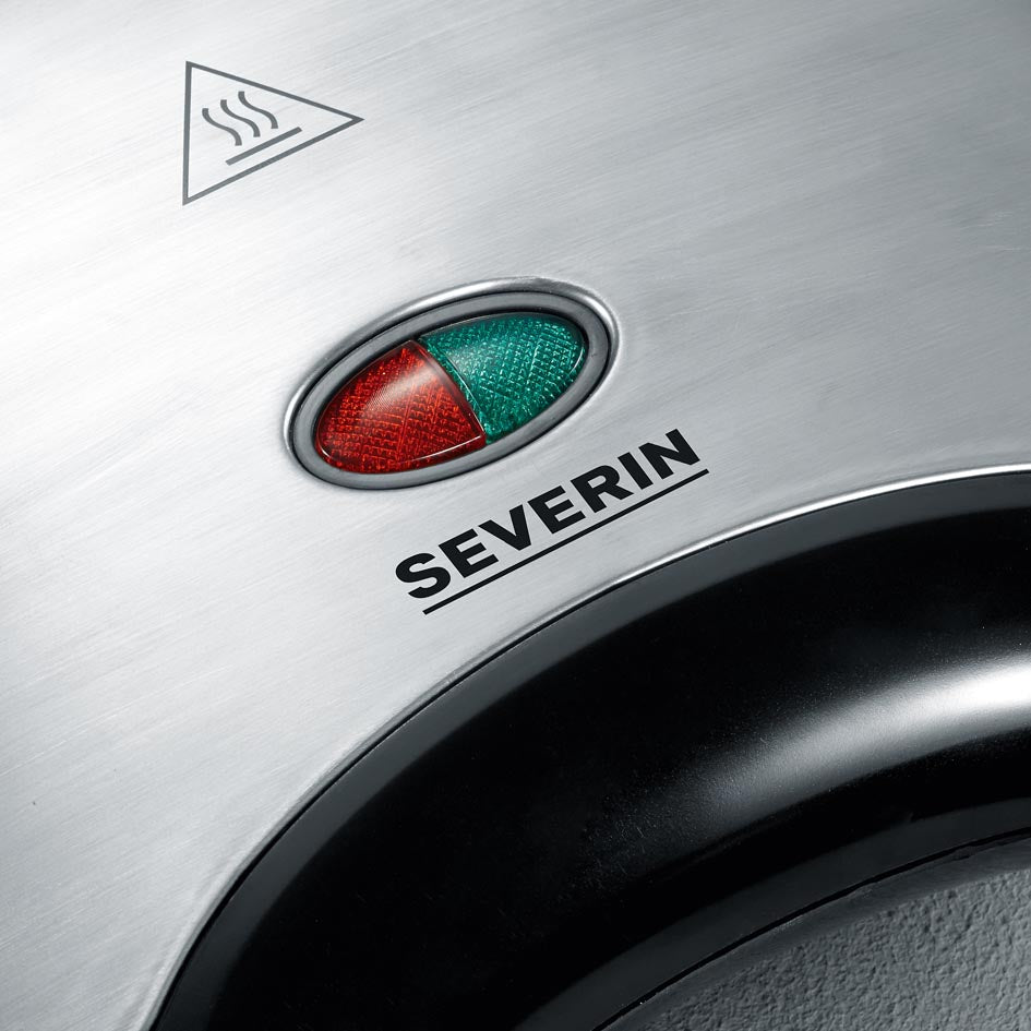 Sandwicheira Severin SA2969 | 600W, Luzes piloto, Aço inox