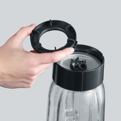 Liquidificadora Severin SM3737 | 500W, Jarro vidro 1L, Garrafa Mix & Go 600ml