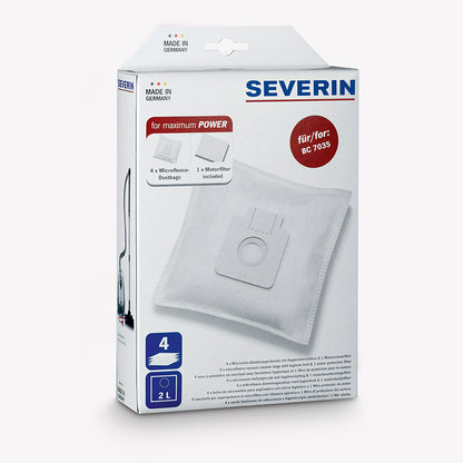 Sacos Aspirador Severin SB 7211 | 4 unidades, 2L, Micro fibra