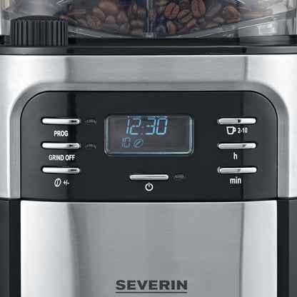 Máquina de Café de Filtro Severin KA4810 | Moinho Integrado, Timer, 1000W