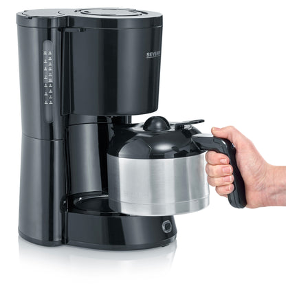 Máquina de Café de Filtro Severin KA4835 | 10 chávenas, 1000W, Aço inox