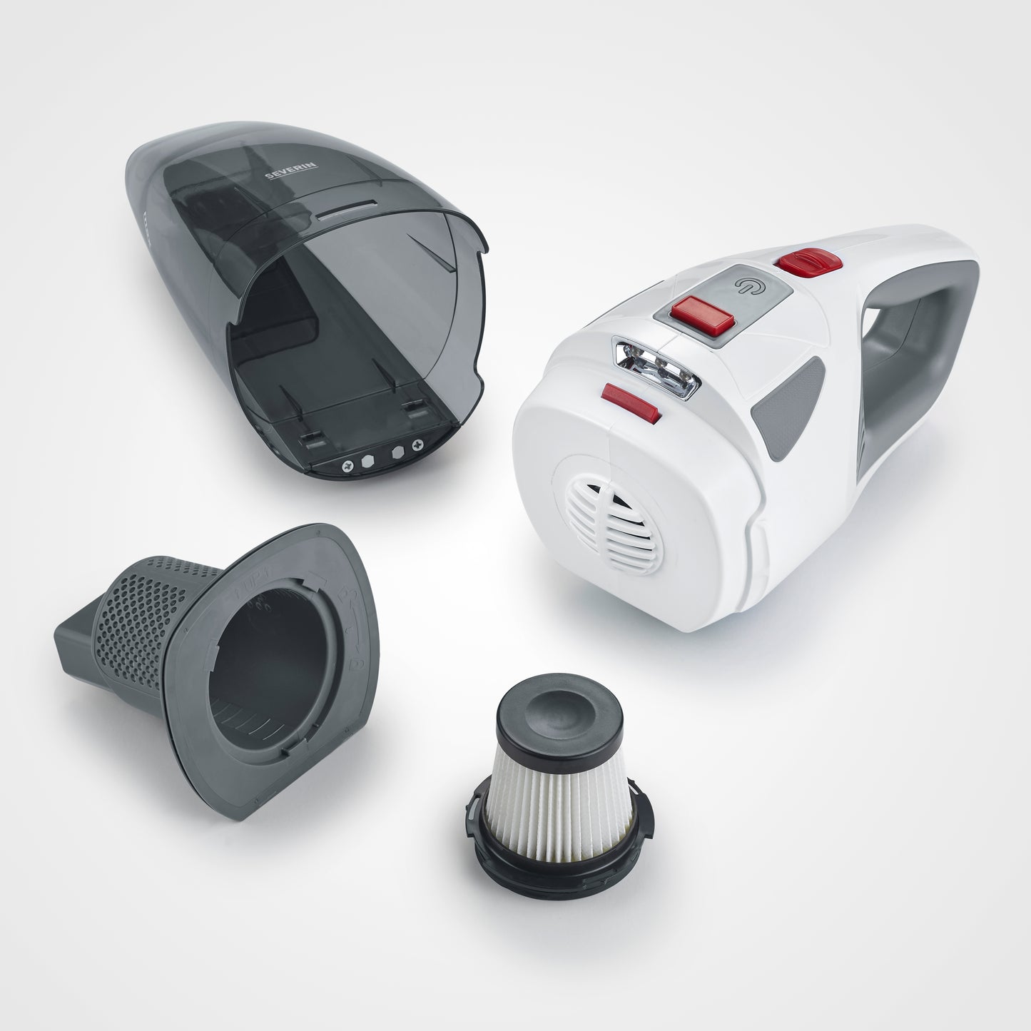 Mini Aspirador Severin HV7146 | 4-em-1, 30 min autonomia, LED