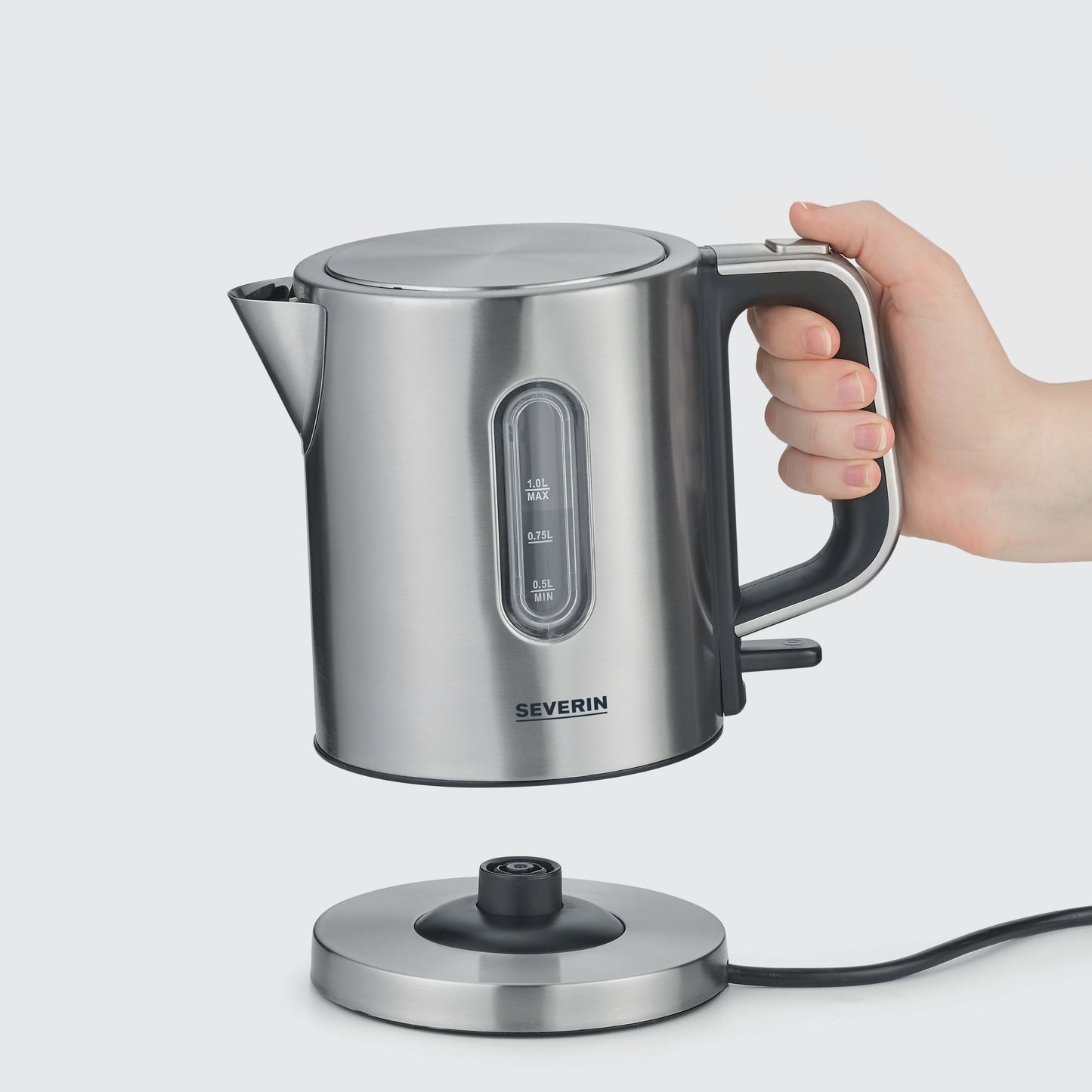 Jarro Elétrico Severin WK3401 | 1L, 2400W, Aço Inox