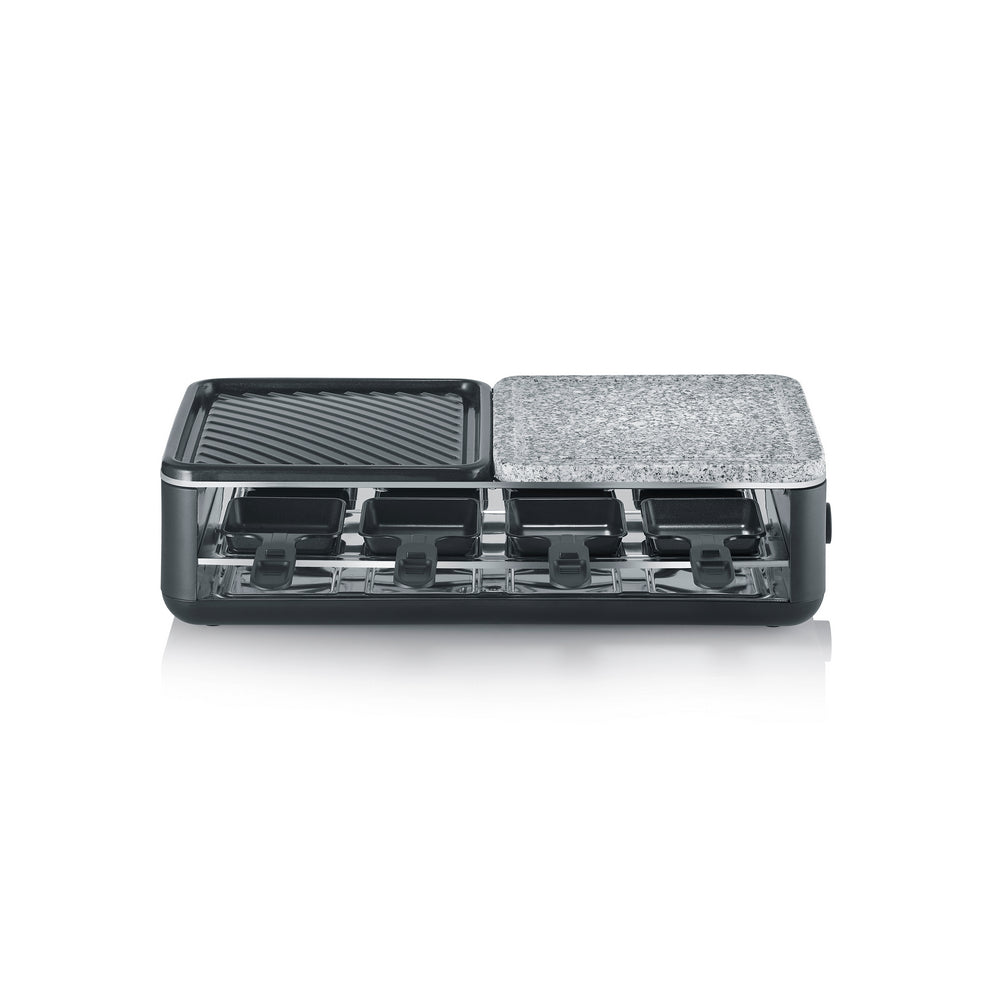 Grelhador Raclette Severin RG2366 | 1300W, 48x24cm, 8 Frigideiras