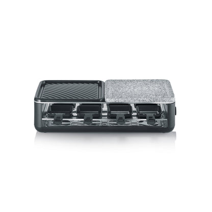 Grelhador Raclette Severin RG2366 | 1300W, 48x24cm, 8 Frigideiras
