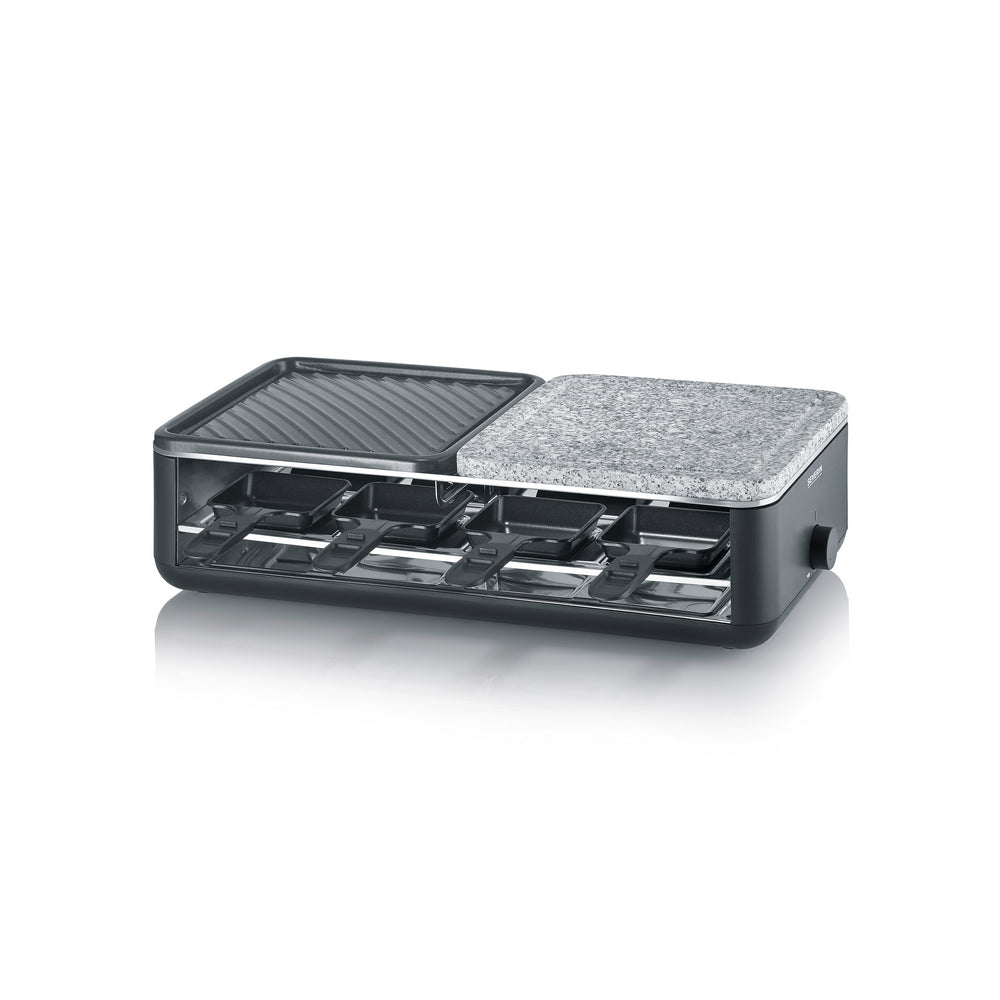 Grelhador Raclette Severin RG2366 | 1300W, 48x24cm, 8 Frigideiras