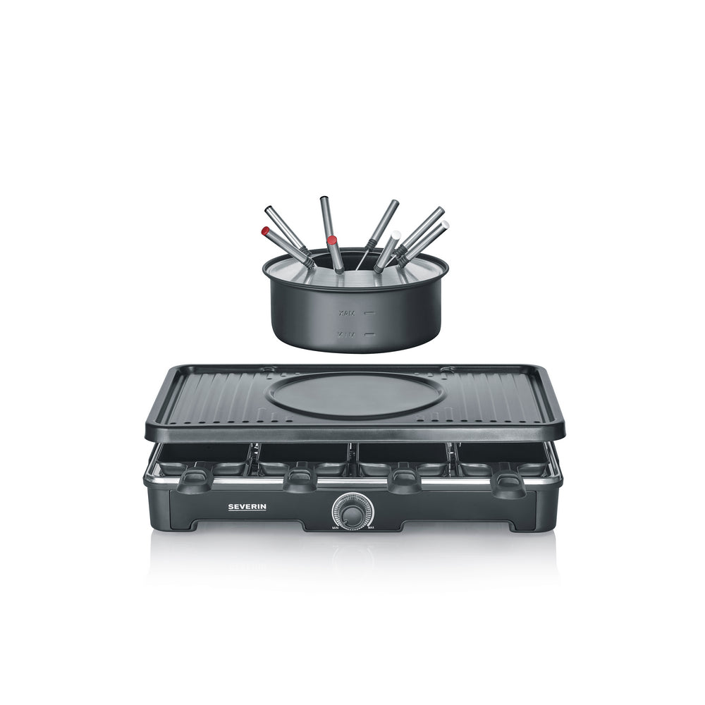 Grelhador Raclette Severin RG2347 | 8 Pessoas, Antiaderente, 1400W