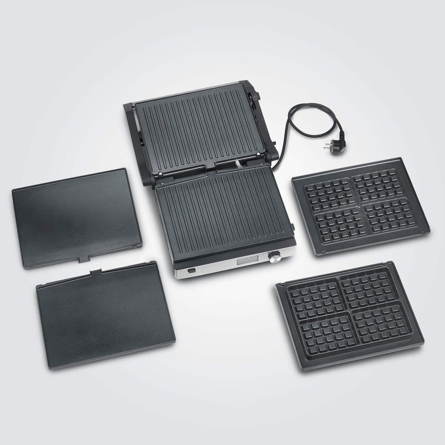 Grelhador Elétrico Severin KG2380 | 2000W, Placas removíveis, Temporizador