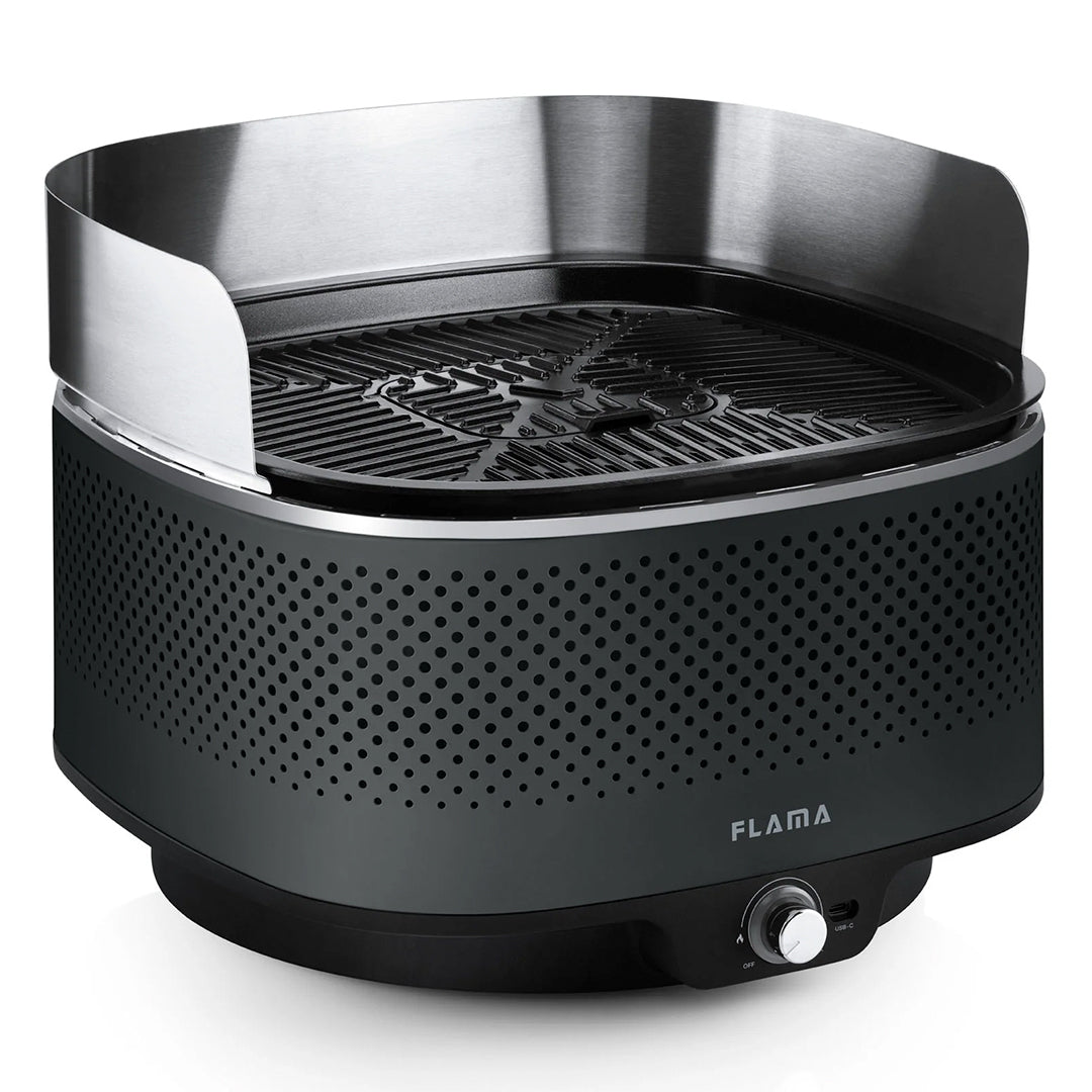 Grelhador a Carvão FLAMA 4005FL Mastergrill | Portátil, Aço Inox