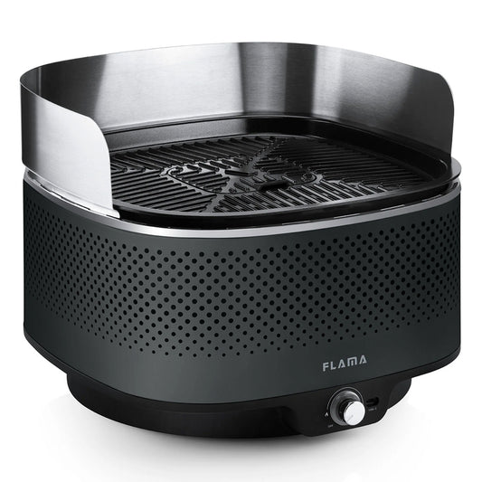 Grelhador a Carvão FLAMA 4005FL Mastergrill | Portátil, Aço Inox