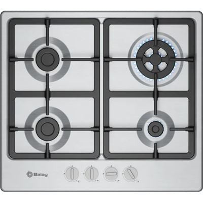 Placa a Gás Balay 3ETX565CB | 4 Queimadores, Aço Inox, Wok