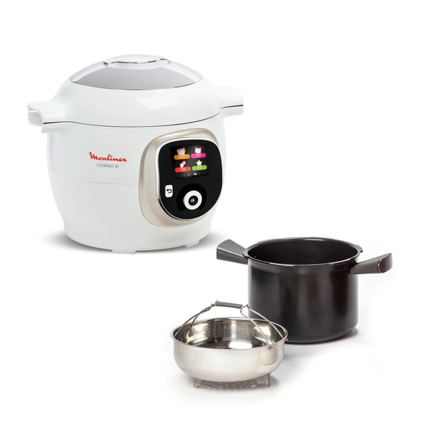 Robô de Cozinha Moulinex Cookeo+ Ce85ba10 | 6L, 180 receitas, 6 pessoas
