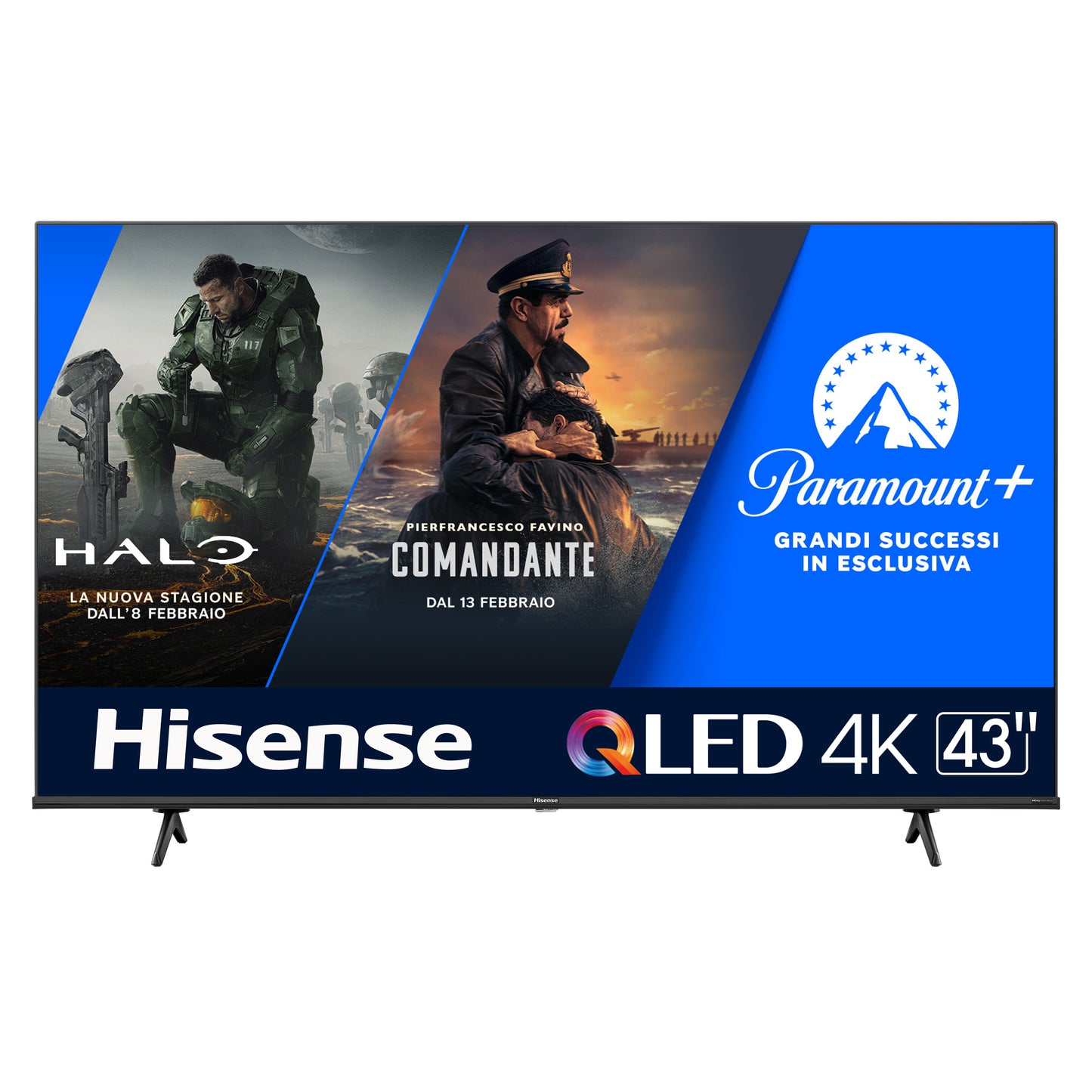 TV QLED Hisense 43E7KQ | 43", 4K UHD, Dolby MS12, Smart TV