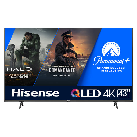 TV QLED Hisense 43E7KQ | 43", 4K UHD, Dolby MS12, Smart TV