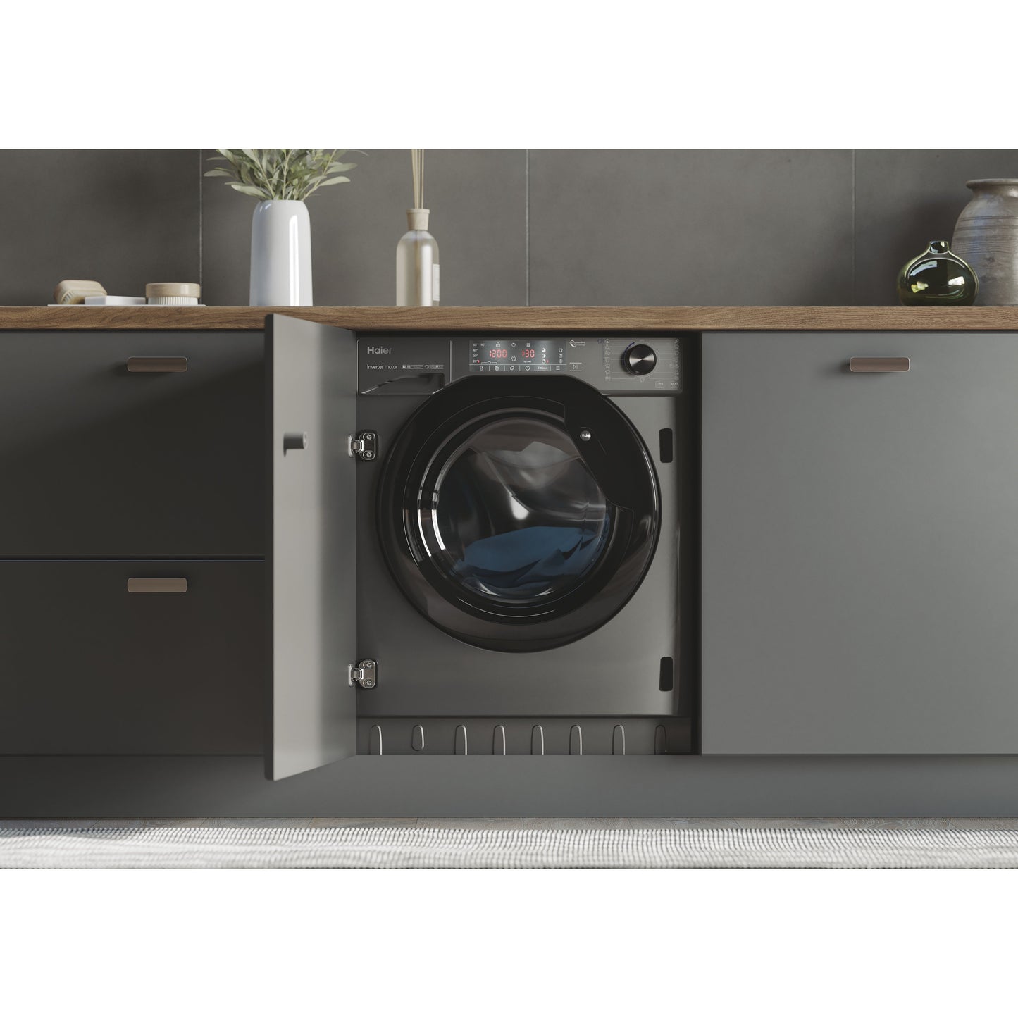 Máquina Lavar Roupa Encastre Haier Hwq90b416fwbrs | 9kg, 1600rpm