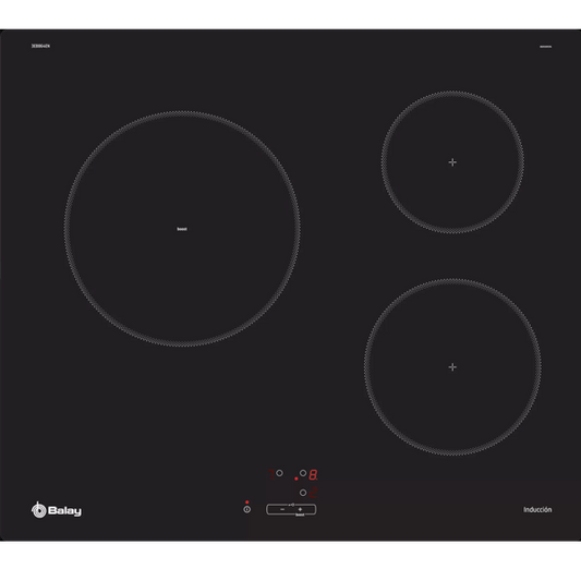 Placa de Indução Balay 3EB864EN | 9 níveis, 24cm, Controlo tátil
