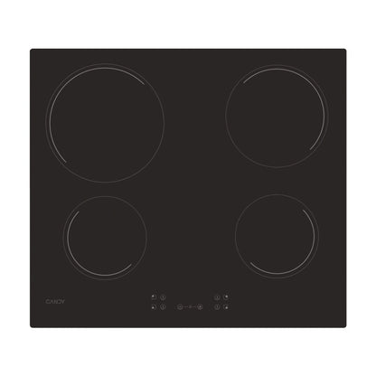 Placa Vitrocerâmica Candy Timeless CH64CCB | 59cm, 4 zonas, 6500W, Preto