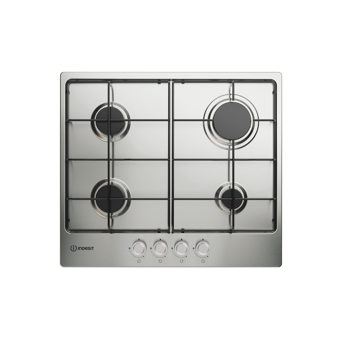 Placa a Gás Indesit THP 642 IX/I | 4 Queimadores, 59cm, Aço Inox