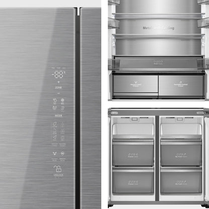 Frigorífico Americano Hisense RQ5P605NSVE | 591L, No Frost, Classe E