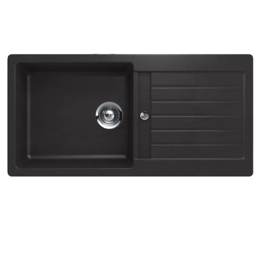 Lava Loiça Rodi Composite 105b Nero | 1000x500mm, Encastrar, 600mm