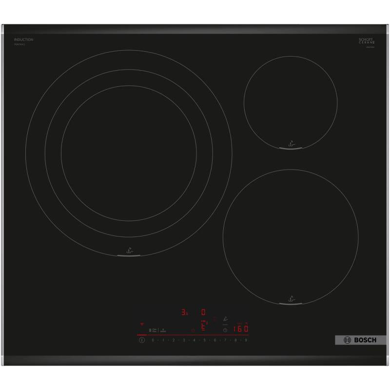 Placa de Indução Bosch PID675HC1E | 60cm, 7.400W, 3 zonas