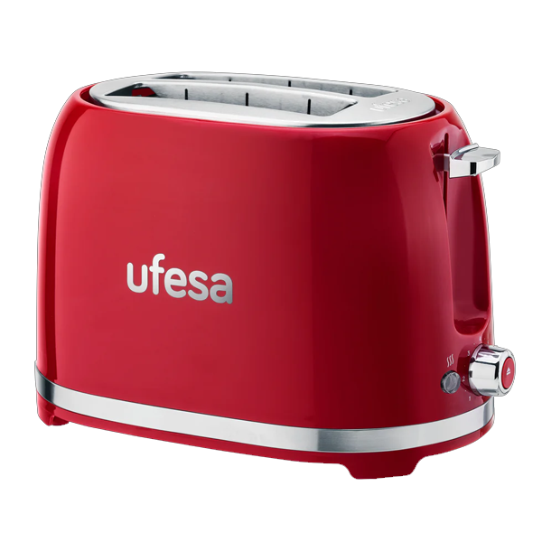 Torradeira UFESA CLASSIC PIN UP RED | 850W, 7 níveis