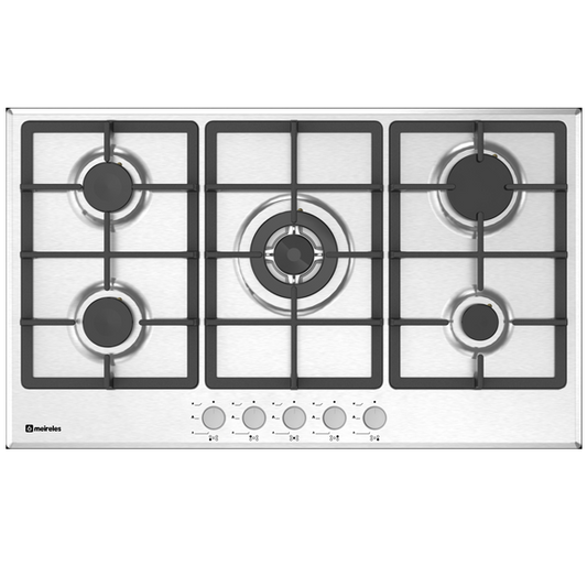 Placa a Gás MEIRELES MG4955 X | 86cm, 5 queimadores