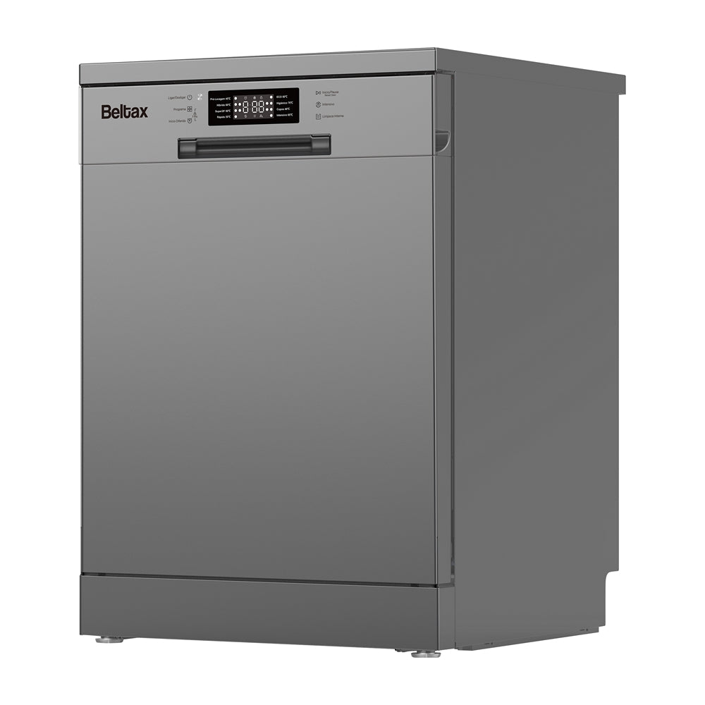 Máquina de Lavar Loiça Beltax BDW1301IX | 13 talheres, 8 programas, Inox