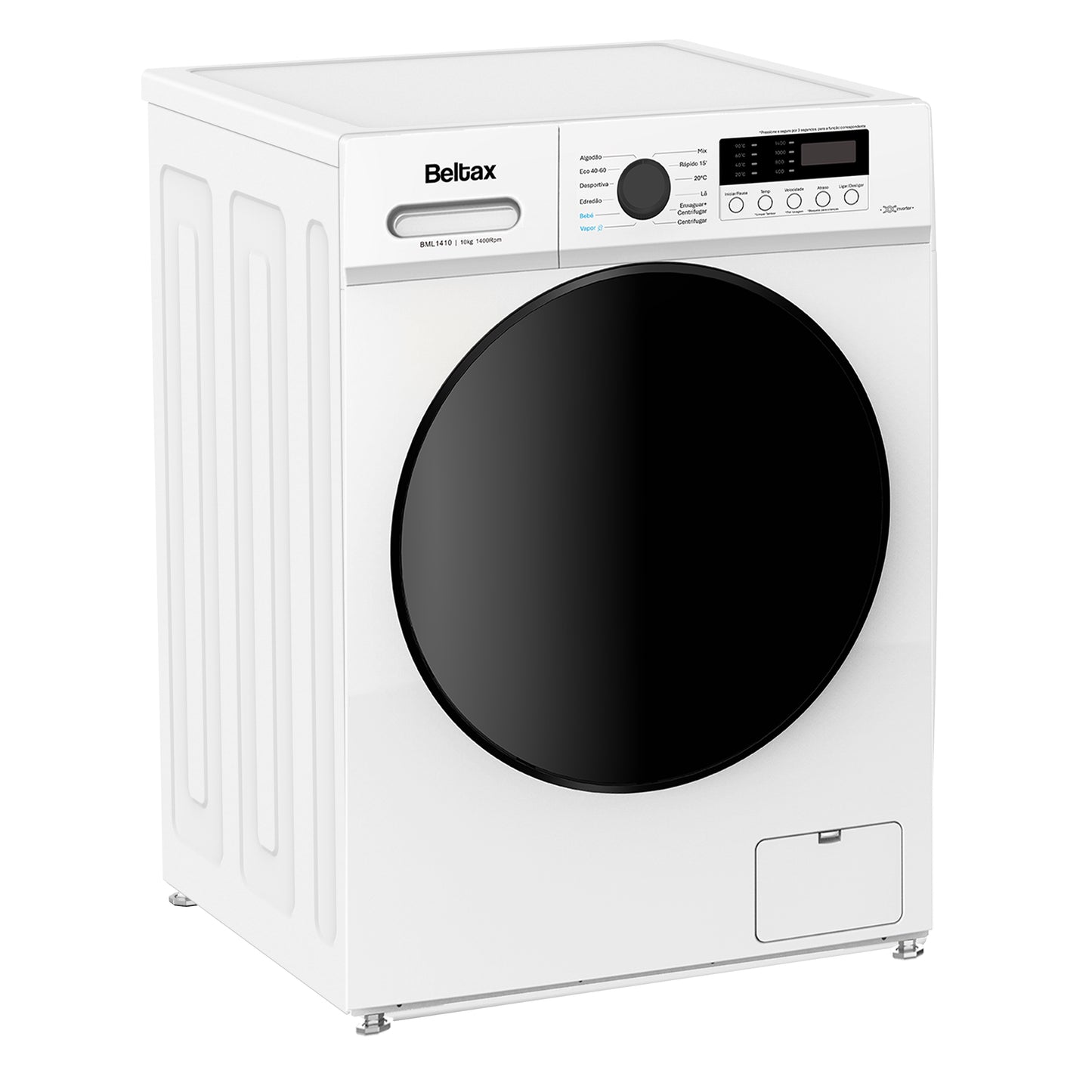 Máquina de Lavar Roupa Beltax BML1410 | 10kg, 1400 rpm, Inverter