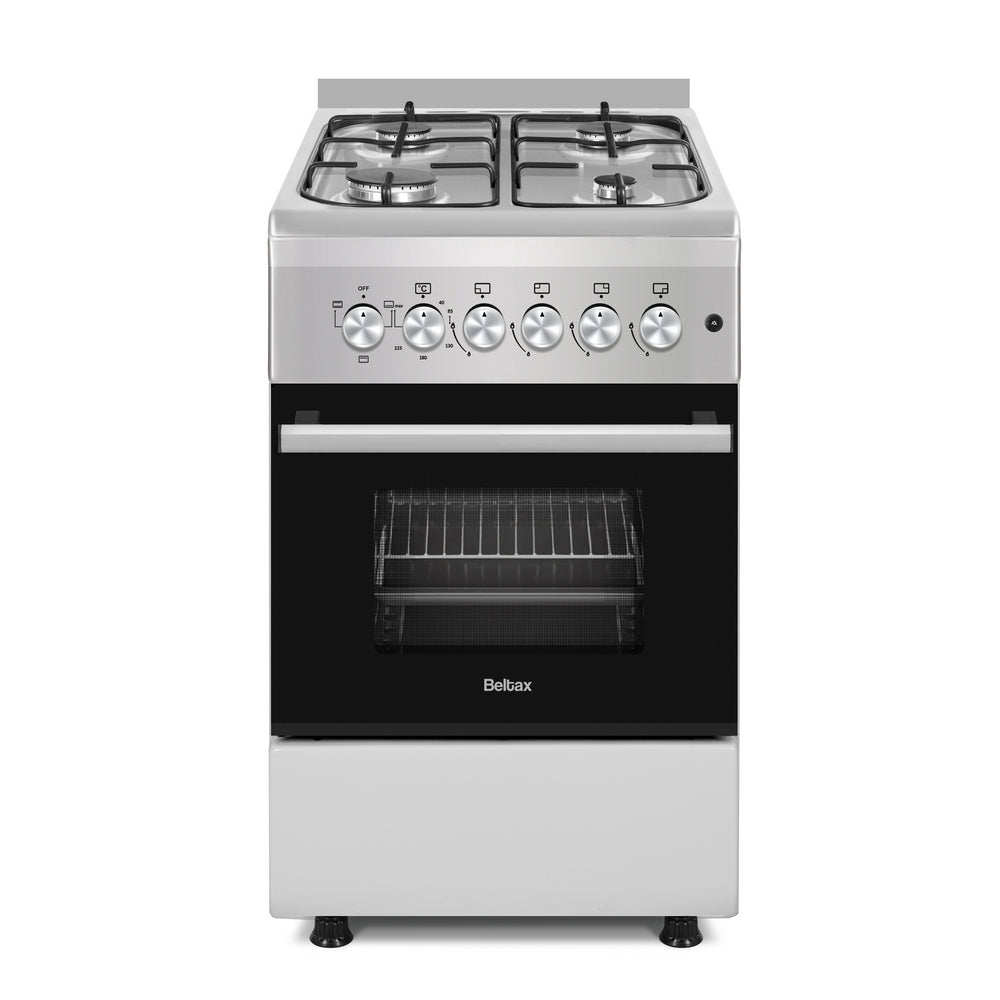 Fogão a Gás Beltax BGC1040IX BUT | 4 Queimadores, Forno Elétrico, Grill