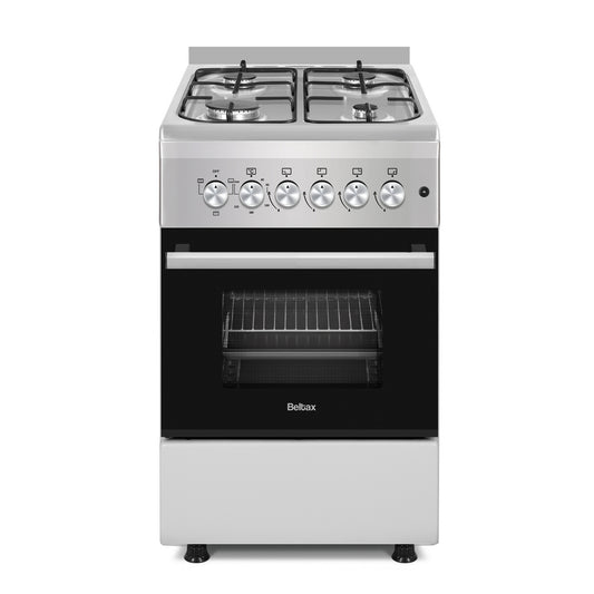 Fogão a Gás Beltax BGC1040IX BUT | 4 Queimadores, Forno Elétrico, Grill
