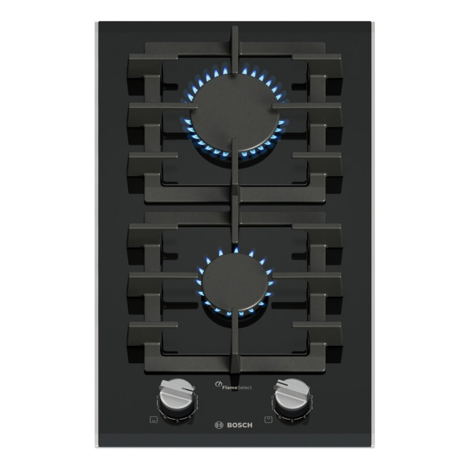 Placa a Gás Bosch PRB3A6I40 | 30cm, 2 Queimadores, FlameSelect